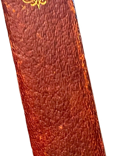 Antique 1908 UK Collins Red Leather book Nicholas Nickelby Charles Dickens RARE