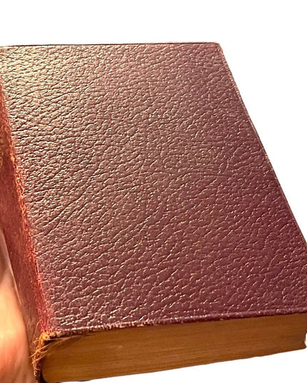 Antique 1908 UK Collins Red Leather book Nicholas Nickelby Charles Dickens RARE