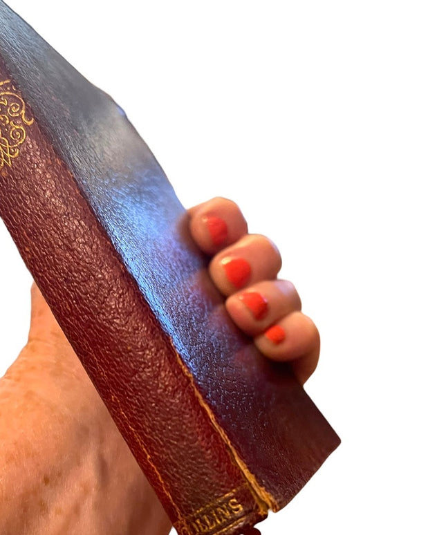 Antique 1920 Red Leather UK Collins A Childs History of England Charles Dickens