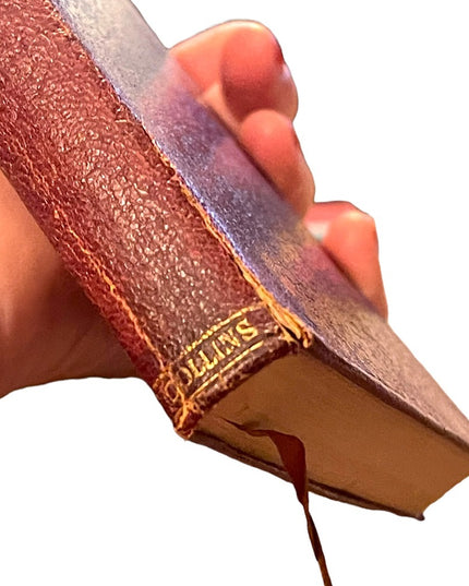 Antique 1920 Red Leather UK Collins A Childs History of England Charles Dickens