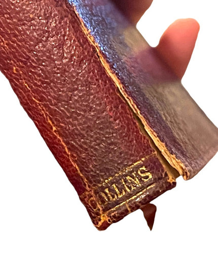 Antique 1920 Red Leather UK Collins A Childs History of England Charles Dickens