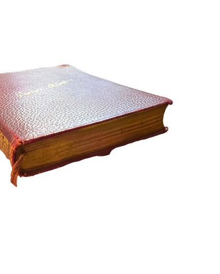 Antique 1908 Collins UK Red Leather Scenes Of Clerical Life George Elliot gold