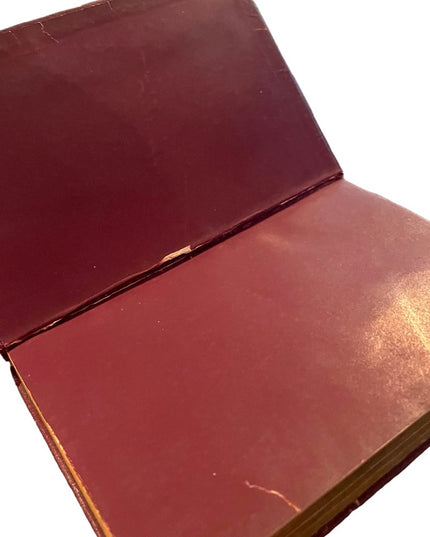 Antique 1908 Collins UK Red Leather Scenes Of Clerical Life George Elliot gold