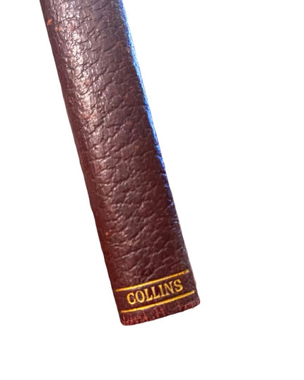 Antique 1920 Collins UK Red Leather Book Sketches By BOZ Charles Dickens gold