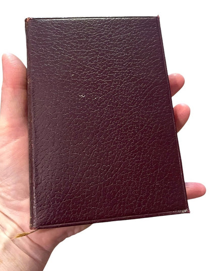 Antique 1908 Collins UK Red Leather Gold Dombey And Son vol 2 Charles Dickens
