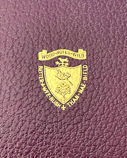 Antique 1920 Red Leather UK Collins Poetical Works of Robert Burns Gold Letter