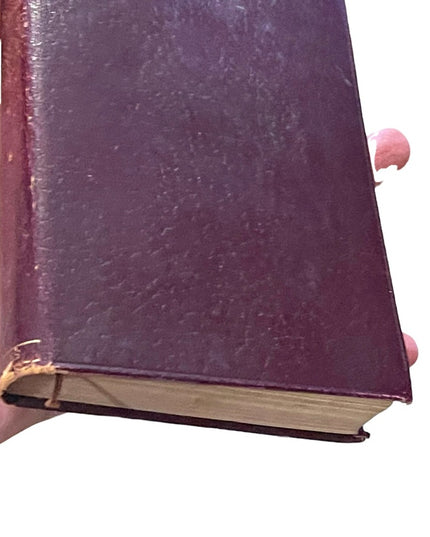 Antique 1920 Collins UK Red Leather book Lorna Doone RD Blackmore Gold letter