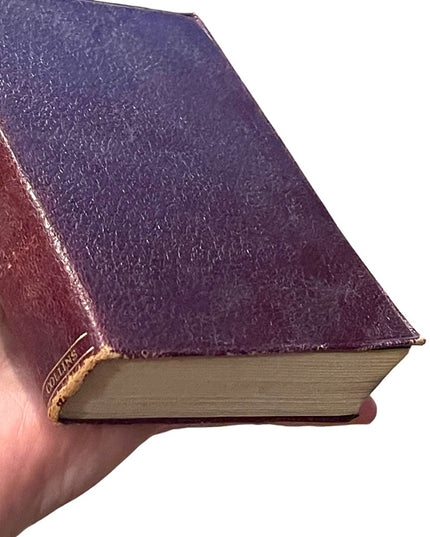 Antique 1920 red Leather Collins UK The Three Muskateers Alexander Dumas Gold