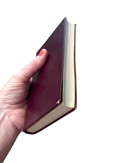 Antique 1920 Collins Red Leather Book The Heart of Midlothian Sir Walter Scott