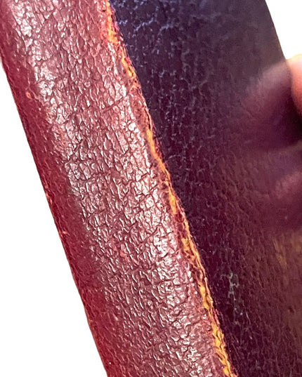Antique Red Leather 1920 UK Collins Book Grimms Fairy Tales color illustrations