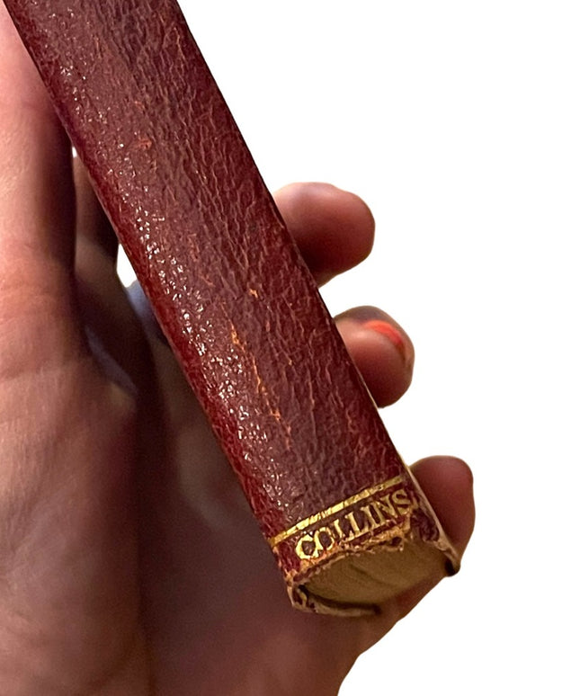 Antique 1920 Collins UK Red Leather Book Stories And Sketches Charles Dickens