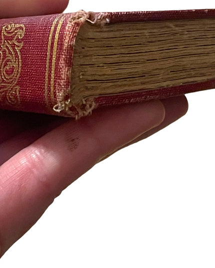 Antique 1900 Red Cloth The Psalms Of David Lovis Rhead gold letter  Book HC