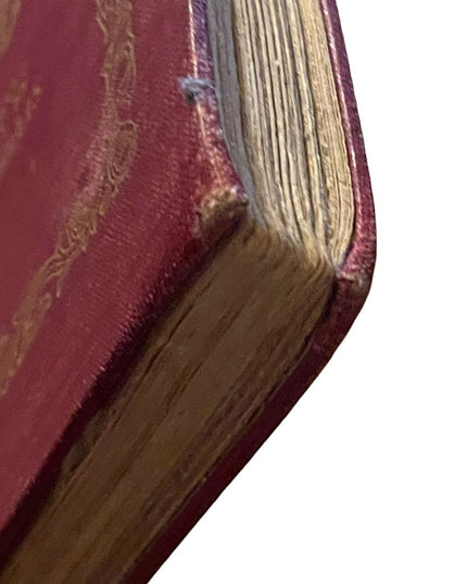 Antique 1900 Red Cloth The Psalms Of David Lovis Rhead gold letter  Book HC