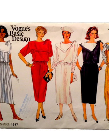 VTG Vogue Dress sewing pattern UNCUT