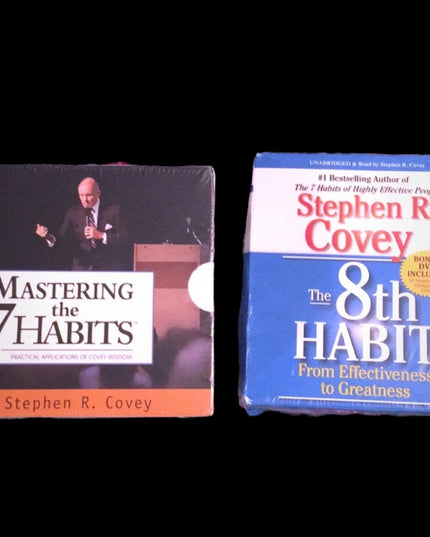 Books ON CD Audio Mastering the Habit x2 set Covey