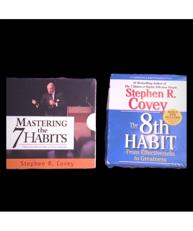 Books ON CD Audio Mastering the Habit x2 set Covey