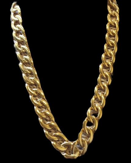 Vintage 1980s Chunky gold Napier Necklace link
