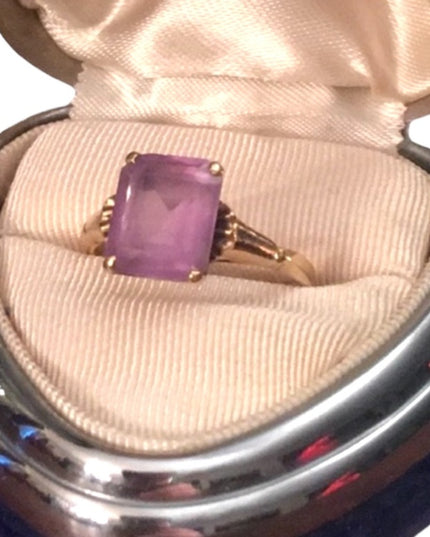 10k Gold & Amethyst Vintage ring vintage 1930s