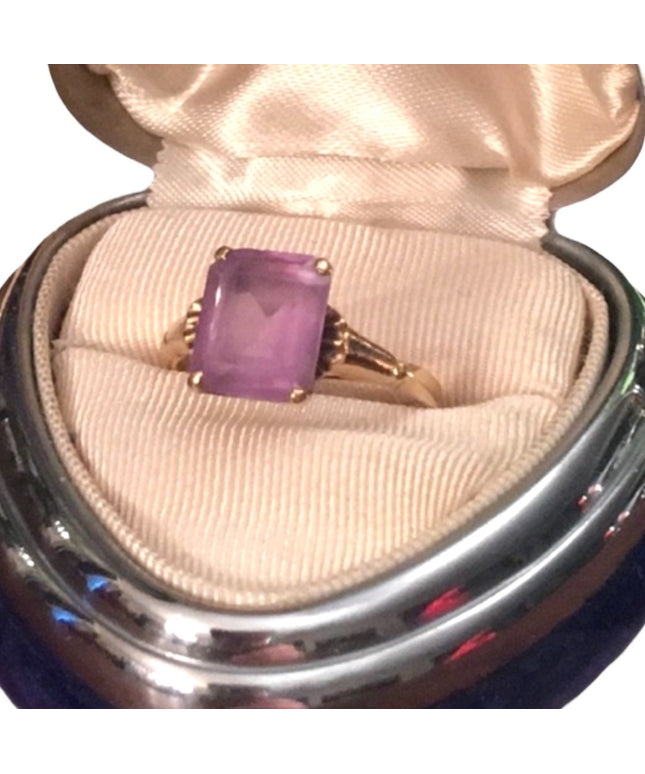 10k Gold & Amethyst Vintage ring vintage 1930s