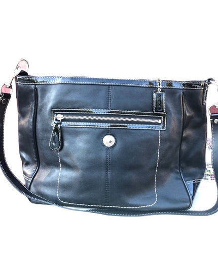 LG Coach Laurel Bag tote  black leather F14887