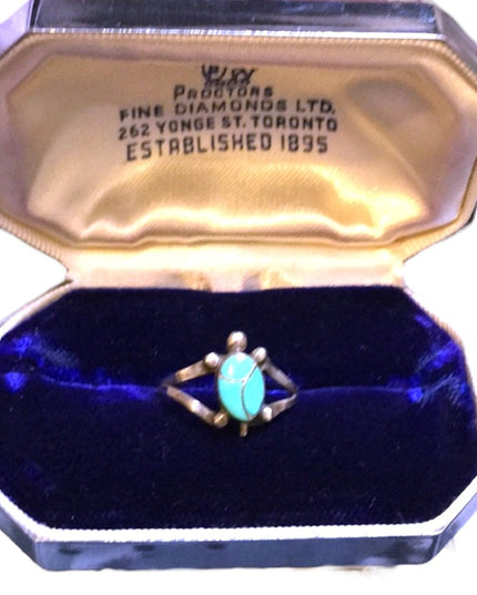 VTG sterling silver 925 turquois Turtle native american southwestern