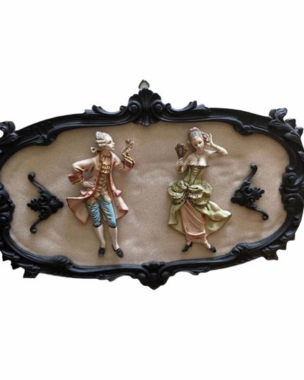Victorian Style vintage 3d plaque picture vintage Italy