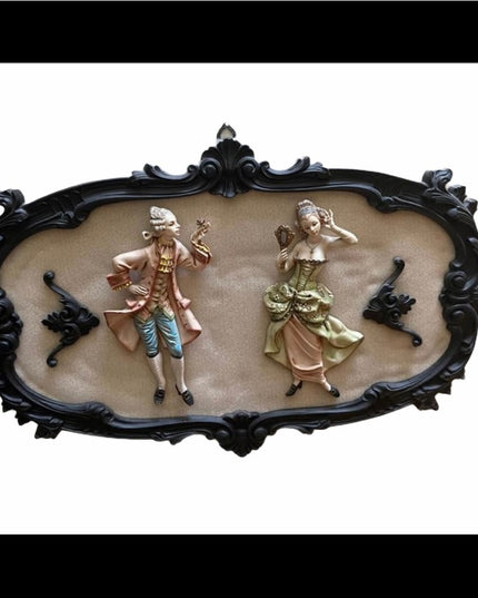 Victorian Style vintage 3d plaque picture vintage Italy