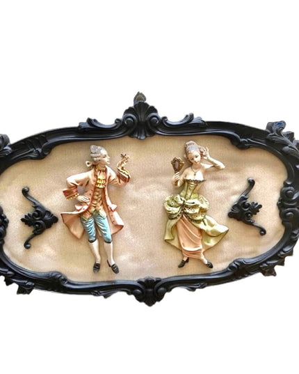 Victorian Style vintage 3d plaque picture vintage Italy