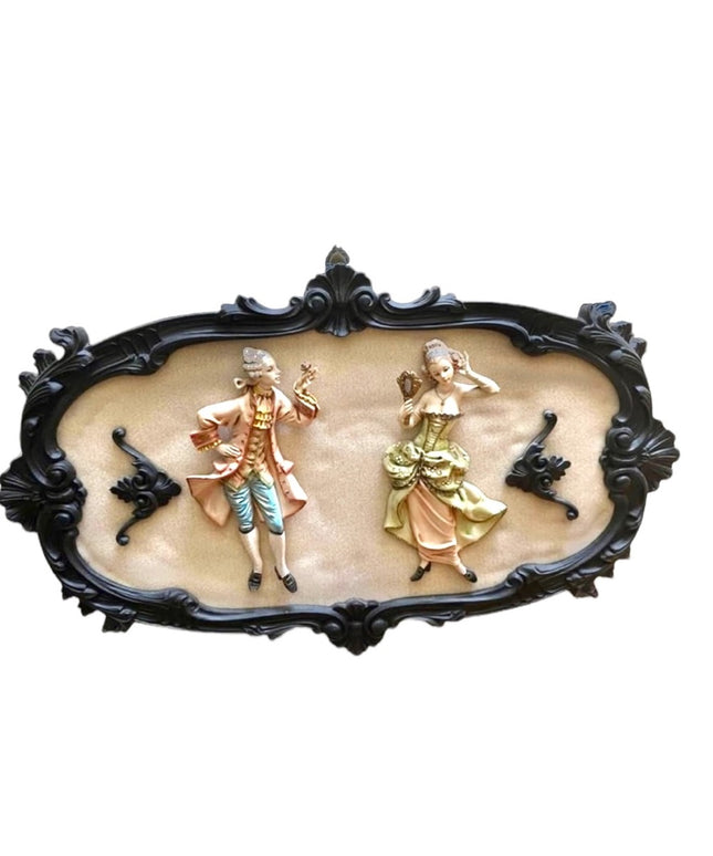 Victorian Style vintage 3d plaque picture vintage Italy