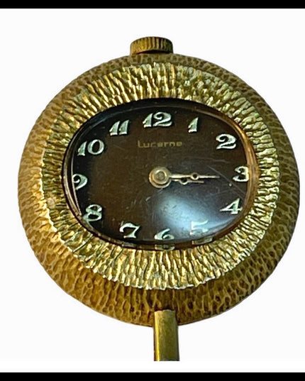 Vintage C1950s Lucerne Gold necklace pendant watch