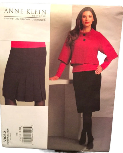 Vogue Sewing pattern Ann Klein Jacket skirt NEW