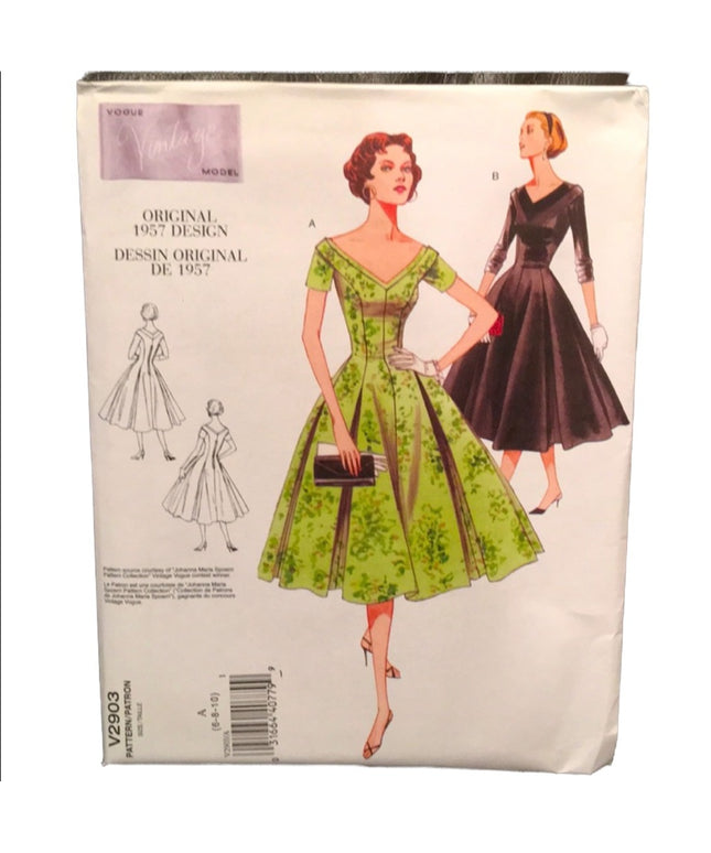 Vogue Sewing pattern 1950s dress