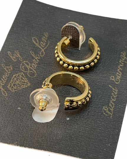 VTG C1980s Park Lane gold tone earrings NWT hoops
