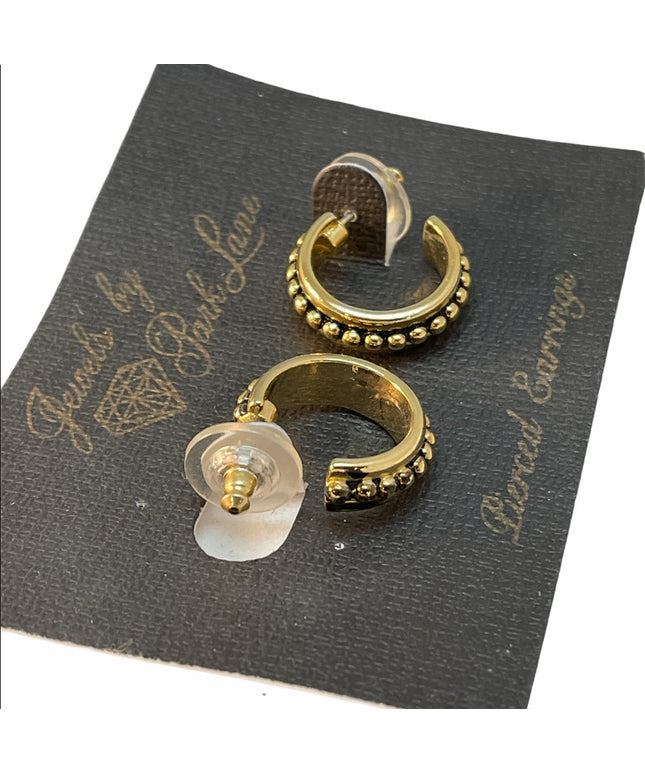 VTG C1980s Park Lane gold tone earrings NWT hoops