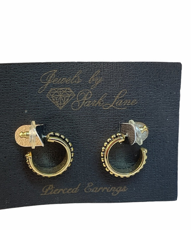 VTG C1980s Park Lane gold tone earrings NWT hoops