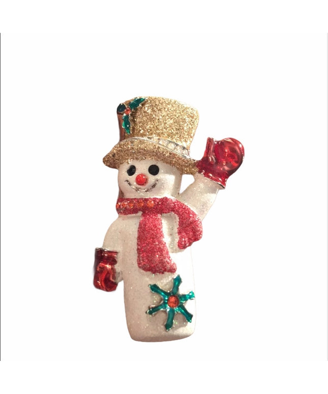 2007 limited ed Butler Frosty snow man sparkle brooch ⛄️ FAC
