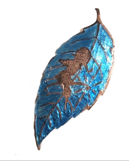 Vintage Sterling silver 925 Niello Siam dancing goddess Blue enamel brooch