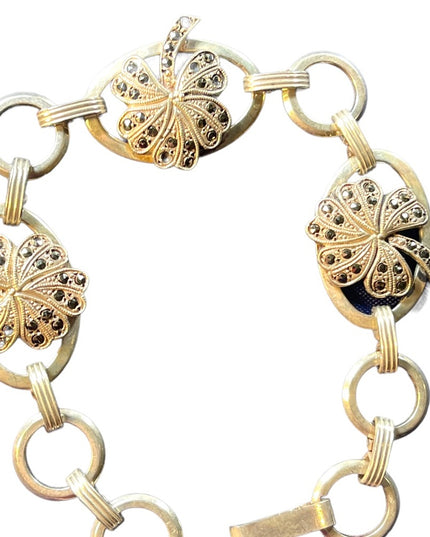 Vintage 1960s Sterling silver 925 1950s Danecraft 4 leaf Irish Clover Br…