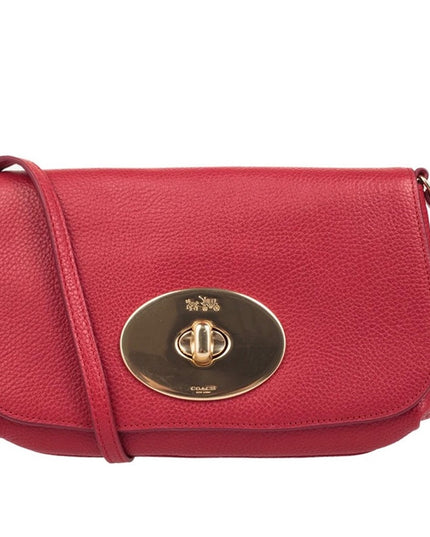 NEW Coach F52896 Crossbody Shoulder Bag RED Leather