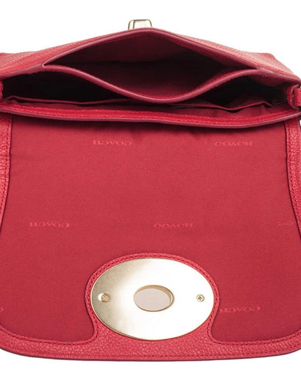 NEW Coach F52896 Crossbody Shoulder Bag RED Leather