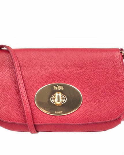 NEW Coach F52896 Crossbody Shoulder Bag RED Leather