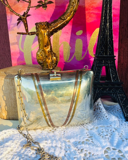Vintage Alpaca silver evening bag Rare clutch shoulder bag