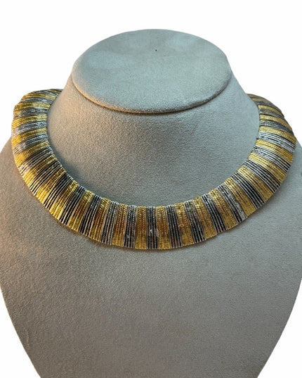 Vintage Park Lane Cleopatra heavy chunky necklace chocker heavy