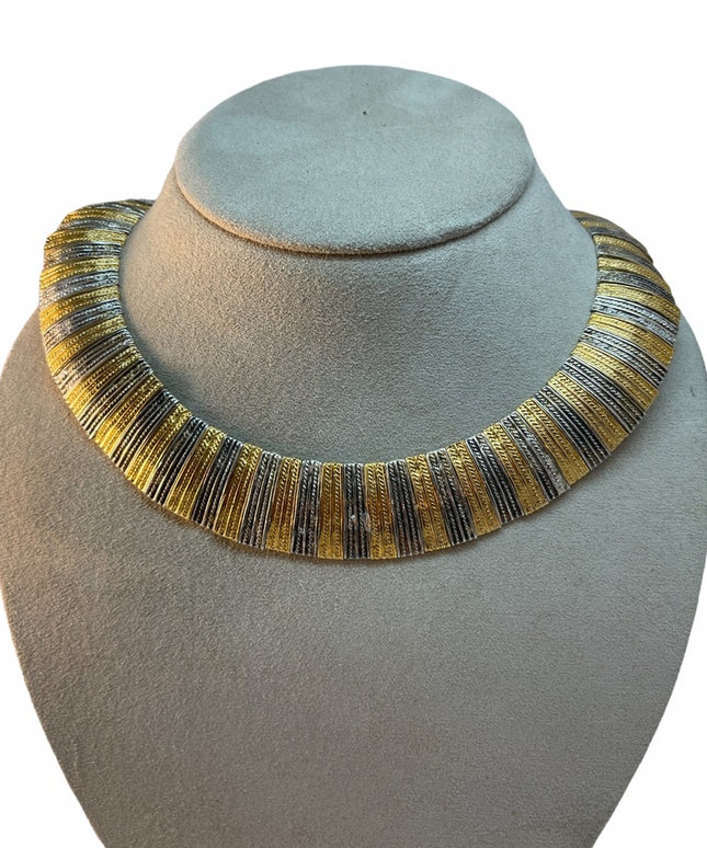 Vintage Park Lane Cleopatra heavy chunky necklace chocker heavy