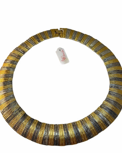 Vintage Park Lane Cleopatra heavy chunky necklace chocker heavy