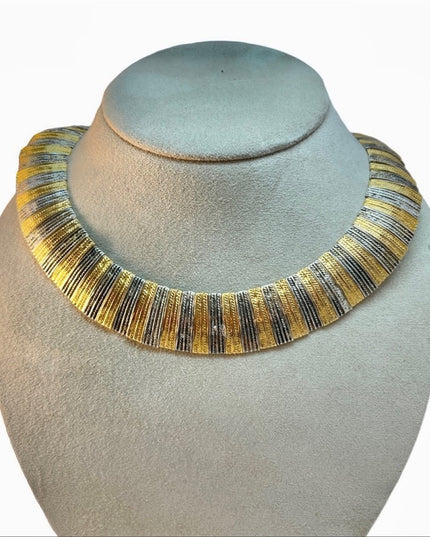 Vintage Park Lane Cleopatra heavy chunky necklace chocker heavy