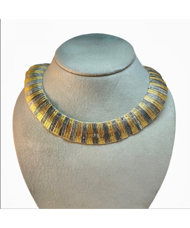 Vintage Park Lane Cleopatra heavy chunky necklace chocker heavy