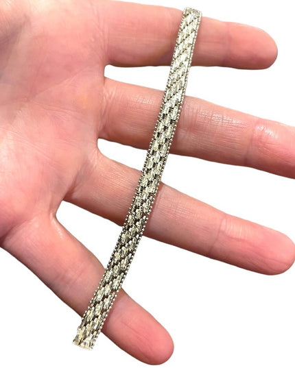 Sterling silver 925 Italy Riccio Bracelet Womens