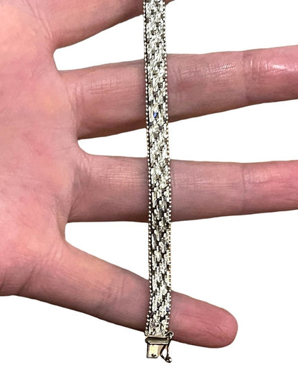 Sterling silver 925 Italy Riccio Bracelet Womens