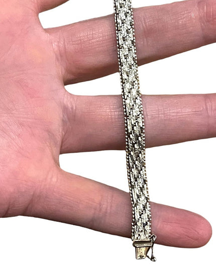 Sterling silver 925 Italy Riccio Bracelet Womens